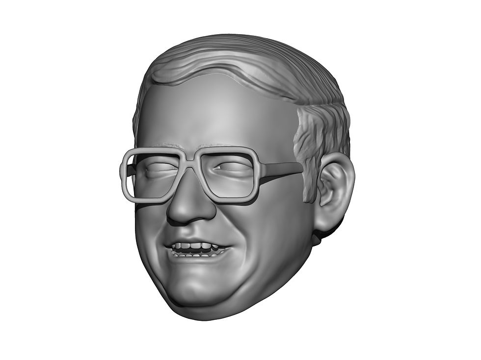 Thumbnail: Bob Caudle 3D printed custom action figure head