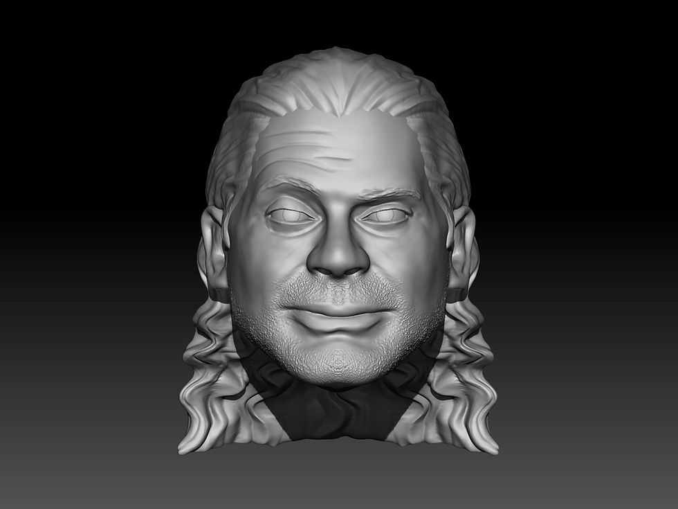 Scotty Riggs 3D printed action figure head