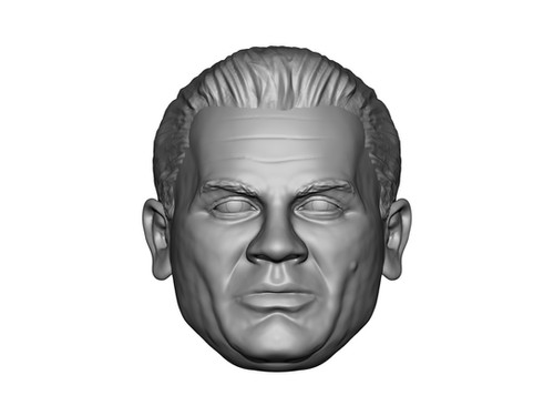 Rick Rude no mustache 3D printed custom action figure head | Veg3d