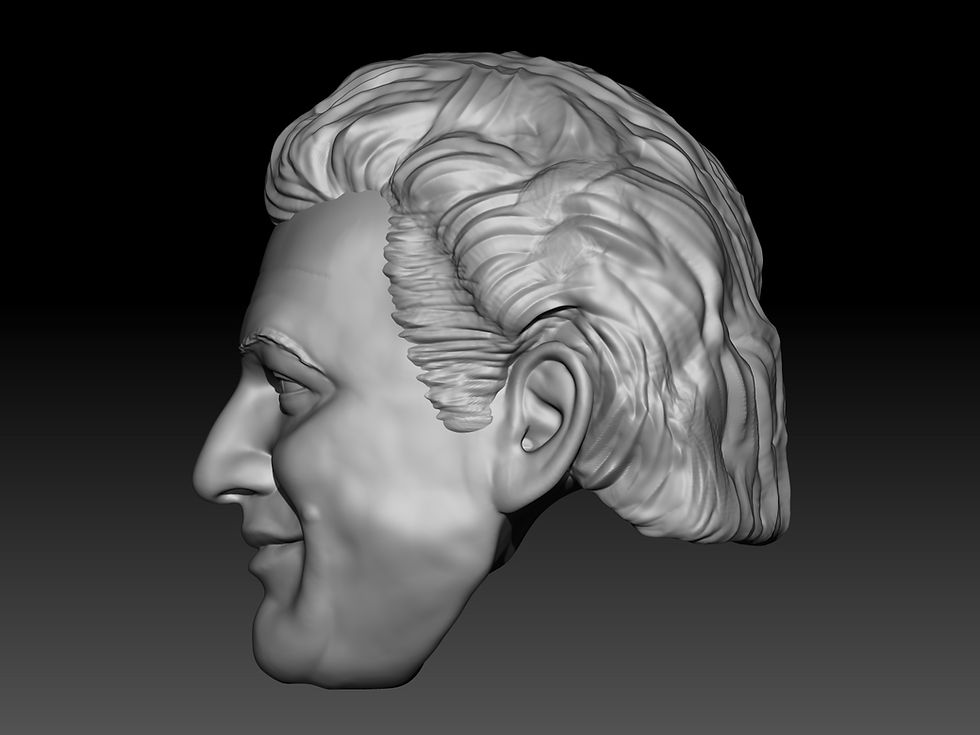 Thumbnail: Georgeous George 3D printed action figure head