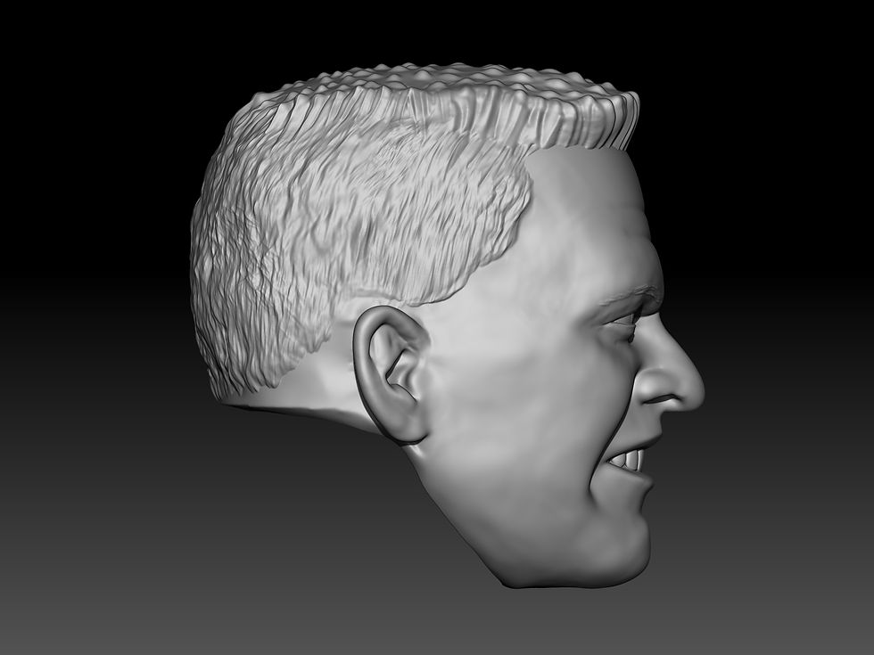 Thumbnail: The Mountie with removable glasses and hat digital stl file