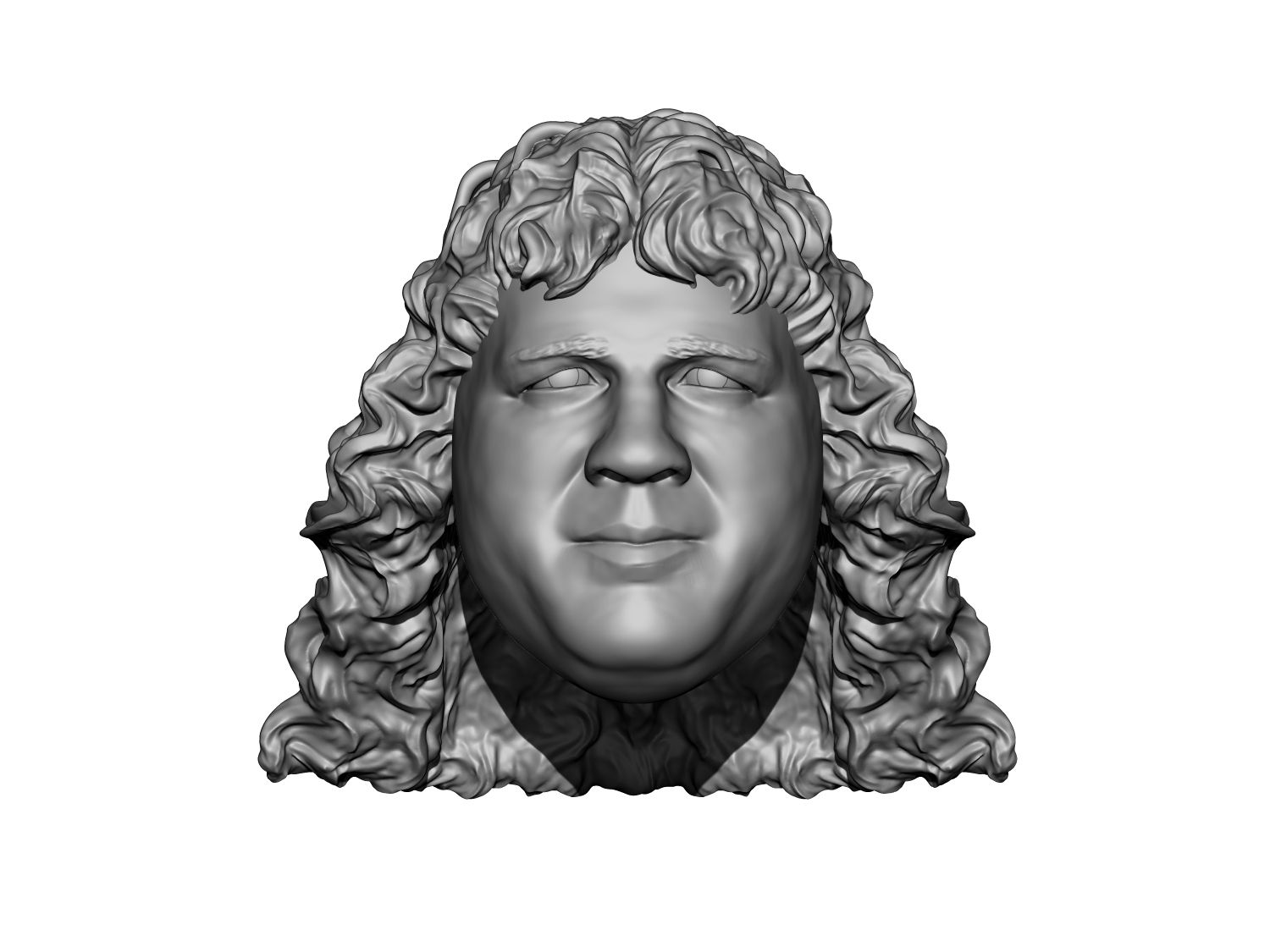 Terry Gordy Freebirds 3D printed action figure head