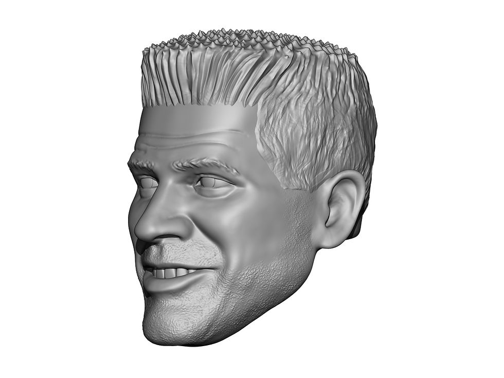Thumbnail: Jerry Flynn 3D printed custom action figure head