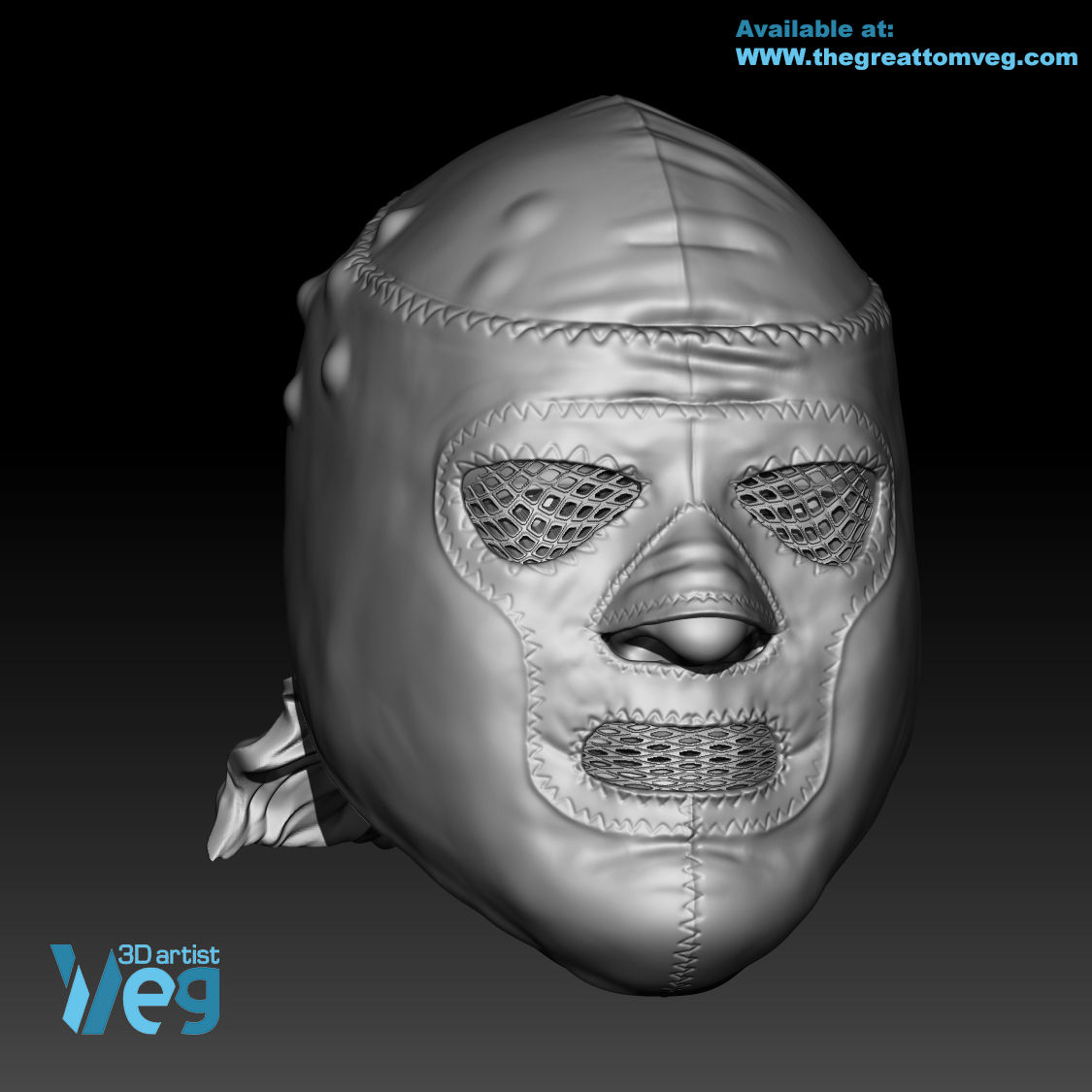 Golga 3D printed action figure head