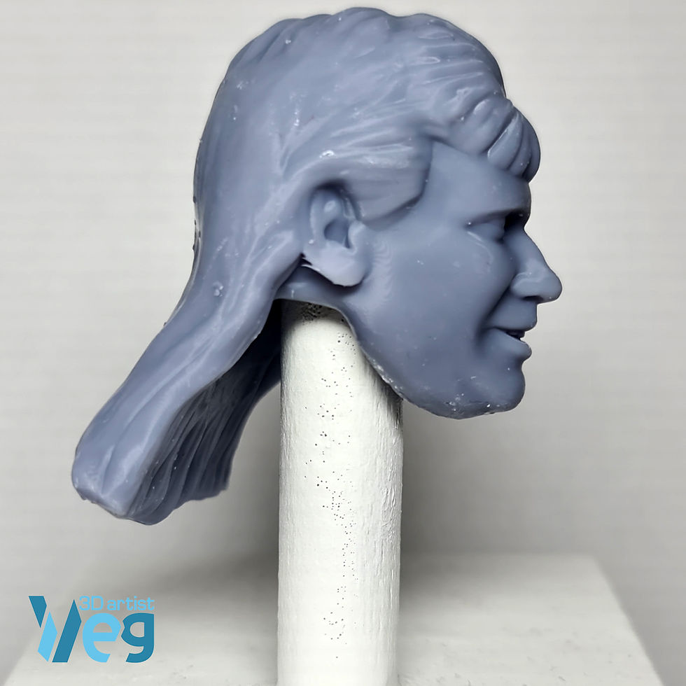 Thumbnail: Ricky Morton Rock n Roll Express  3D printed action figure head