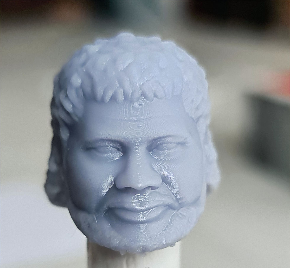 Thumbnail: Haku 3D printed action figure head