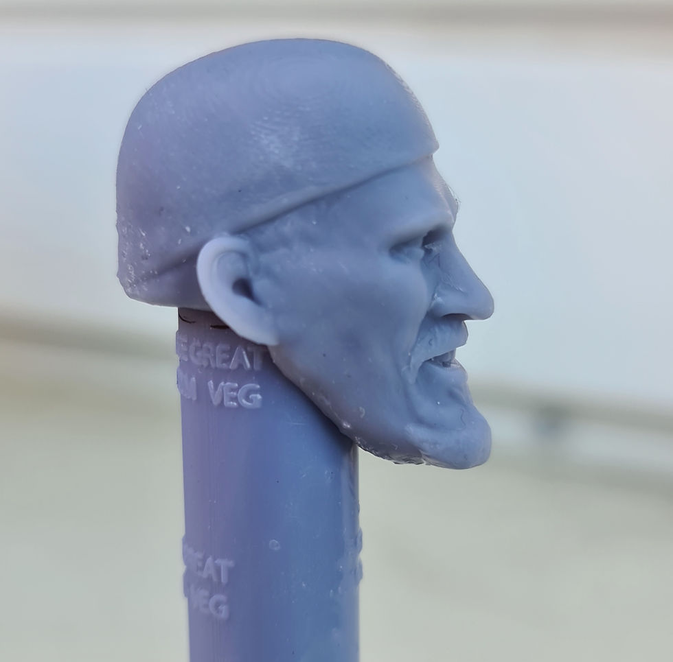 Thumbnail: Kurrgan Oddities variant 3D printed custom actiton figure head