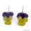 Thumbnail: Collection Garden Memories - Real Pansy Flower Earrings