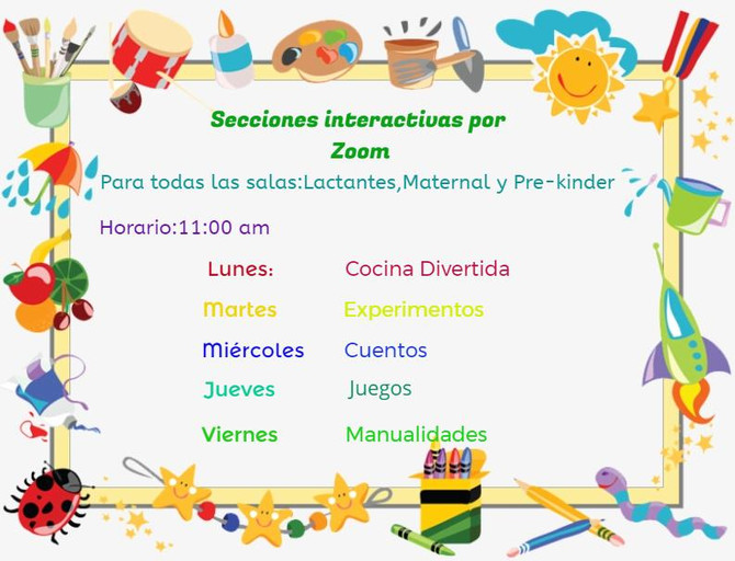 ZOOM: HORARIOS Y ACCESOS VIDEOLLAMADAS (MAYO)