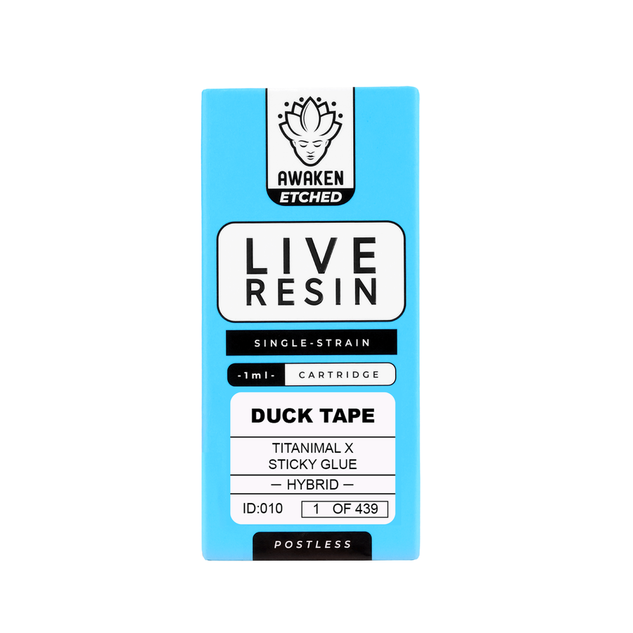 Awaken Etched Live Resin Cartridge -Duck Tape