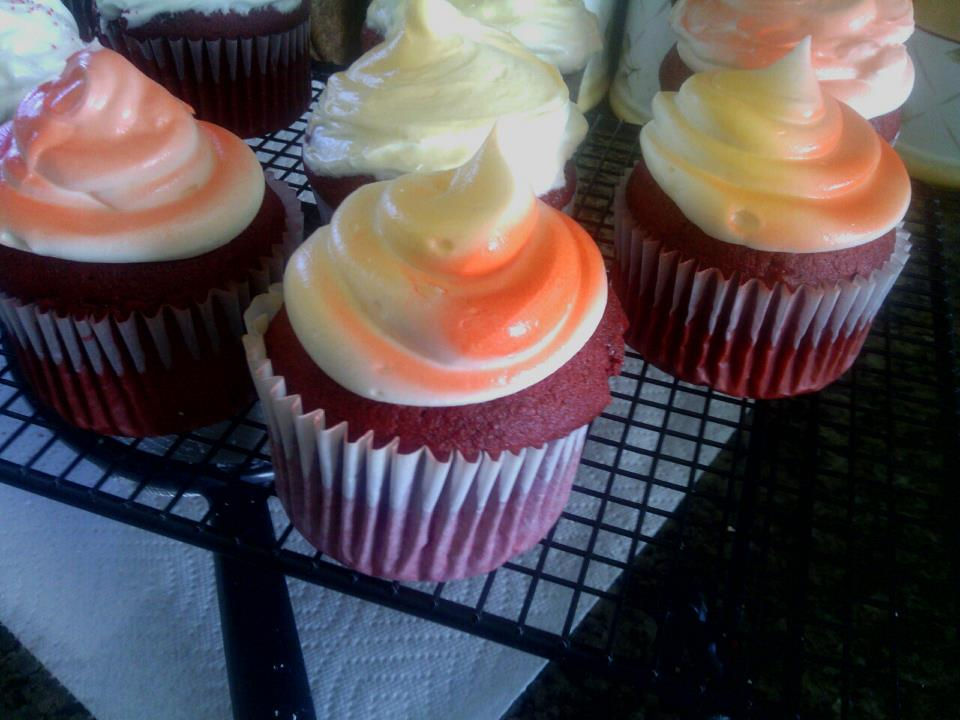 red velvet cupcakes