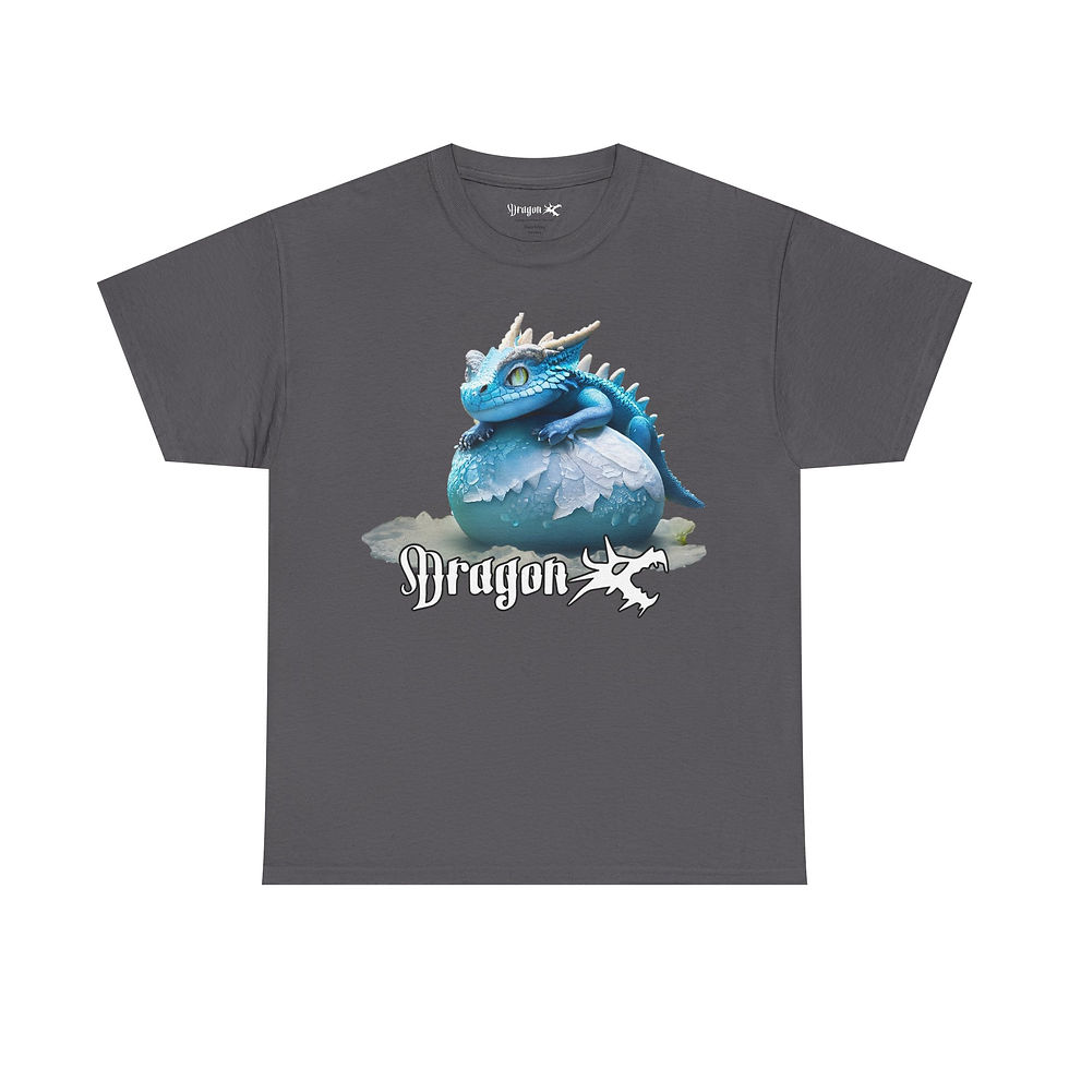 Thumbnail: Hatchling Series "Ice Dragon" Unisex Heavy Cotton Tee