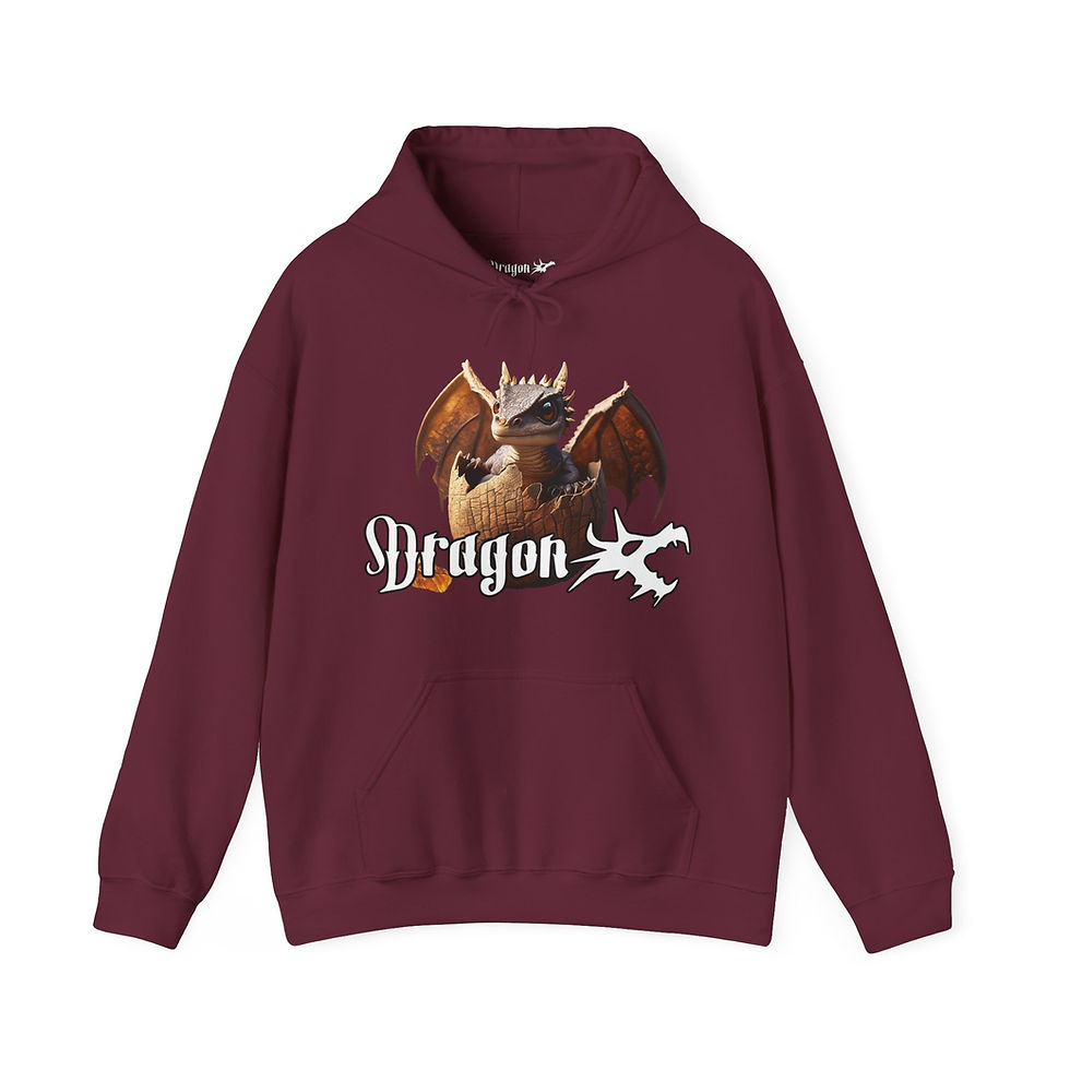 Thumbnail: Hatchling Series "Amber Hatchling" Unisex Heavy Blend™ Hooded Sweatshirt