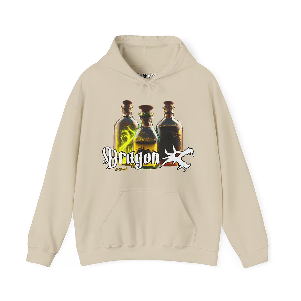 Thumbnail: Dragon Head "Chaotic Concoction" Unisex Heavy Blend™ Hooded Sweatshirt