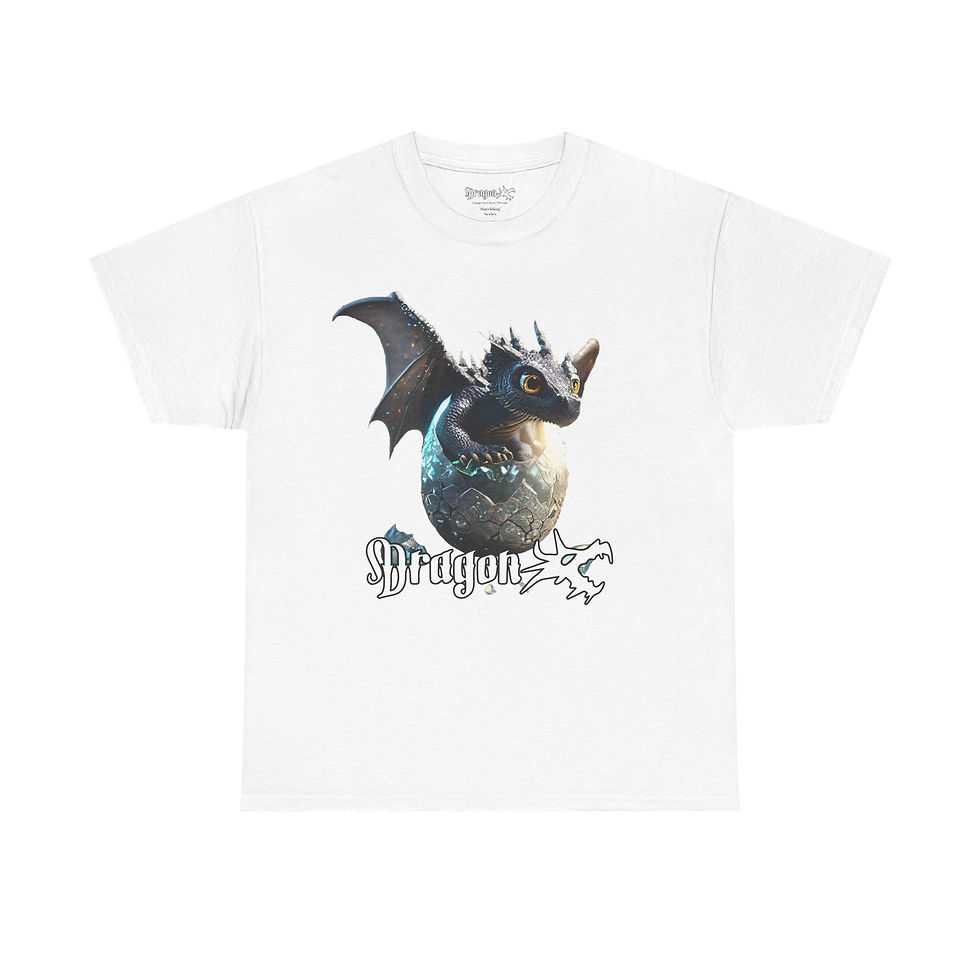 Thumbnail: Hatchling Series "Diamond Dragon" Unisex Heavy Cotton Tee