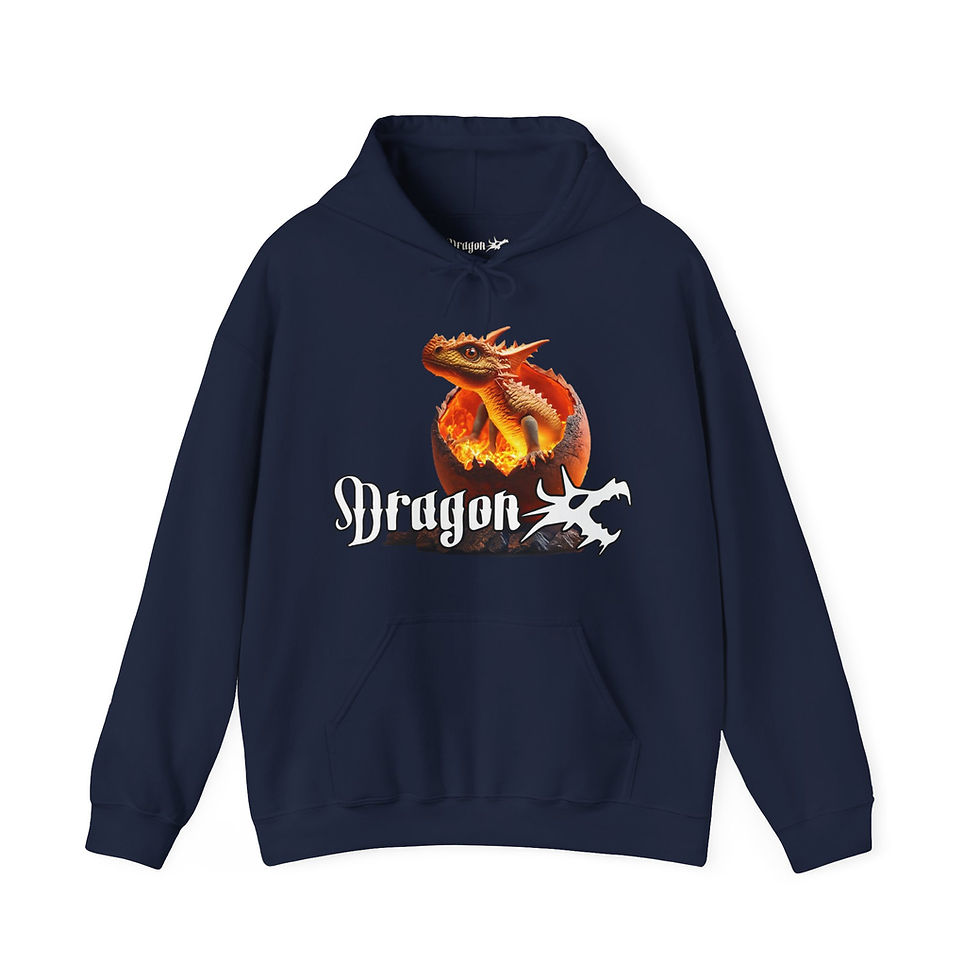 Thumbnail: Hatchling Series "Fire Hatchling" Unisex Heavy Blend™ Hooded Sweatshirt