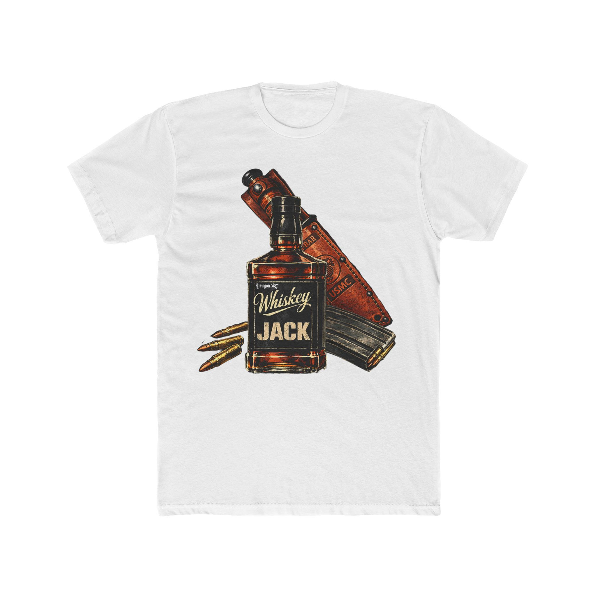 T-shirt with large Ka-bar, Bottle of Whiskey, Full Metal Jacket & 56.2 Rounds