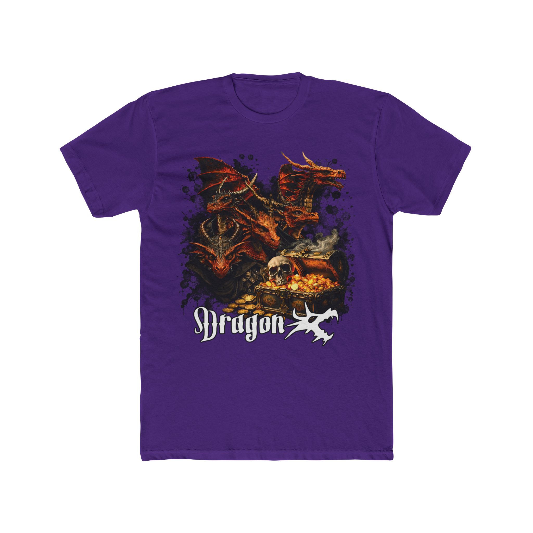 Drakling Cult Graphic Tee — Necromancer Draklings, Dragon Skull in Chest Design