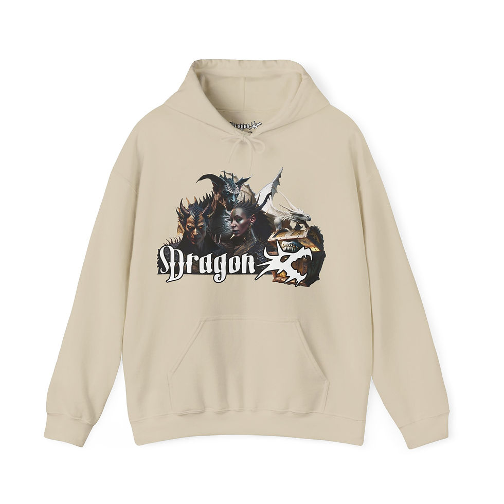 Thumbnail: Dragon Head "Dragon Kin" Unisex Heavy Blend™ Hooded Sweatshirt