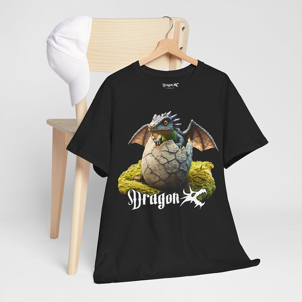 Thumbnail: Hatchling Series "Rock Dragon" Unisex Heavy Cotton Tee
