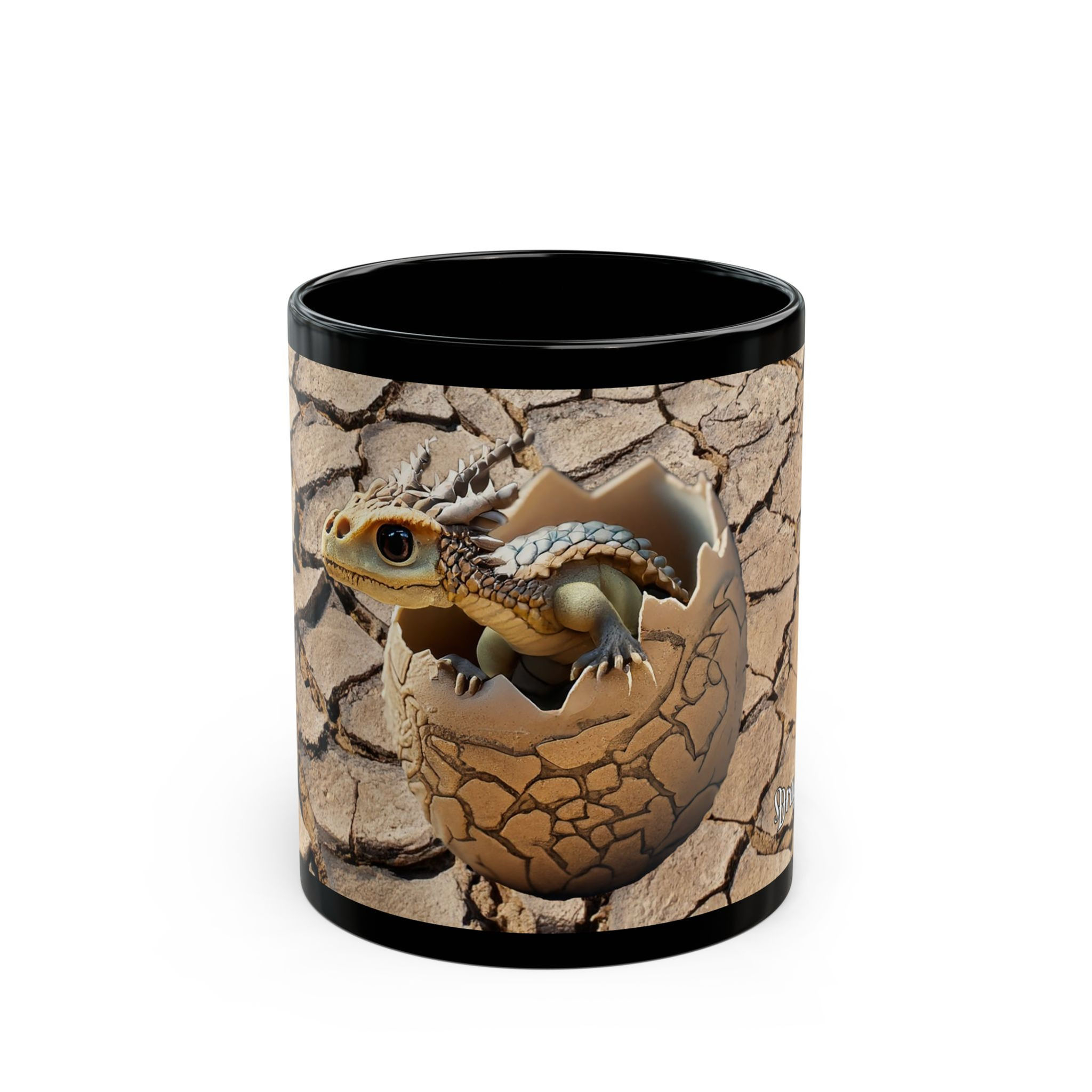  Drinkware "Desert Hatchling" 11oz Black Mug
