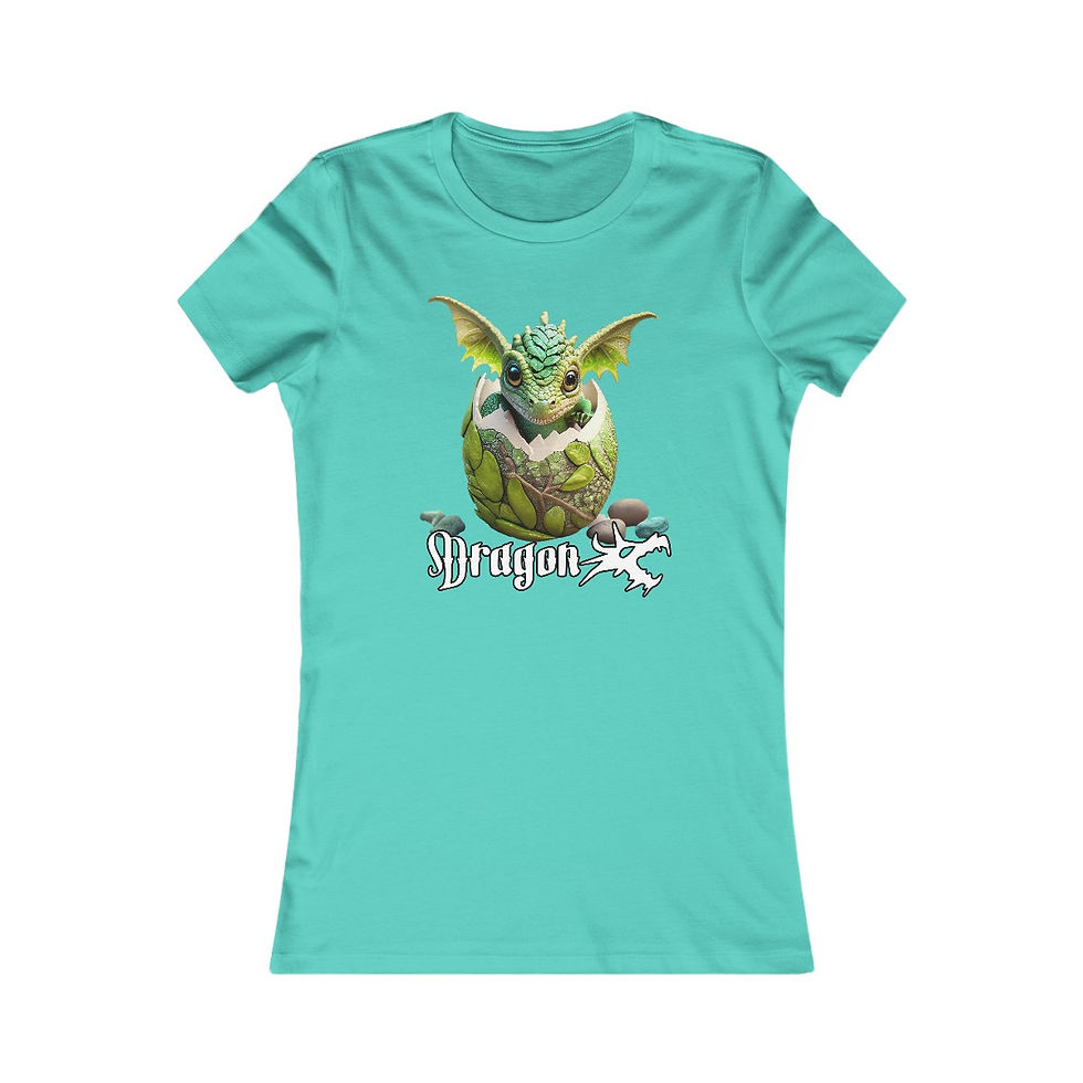 Thumbnail: Dragon Hatchling Series "Forest Hatchling" Women's Favorite Tee