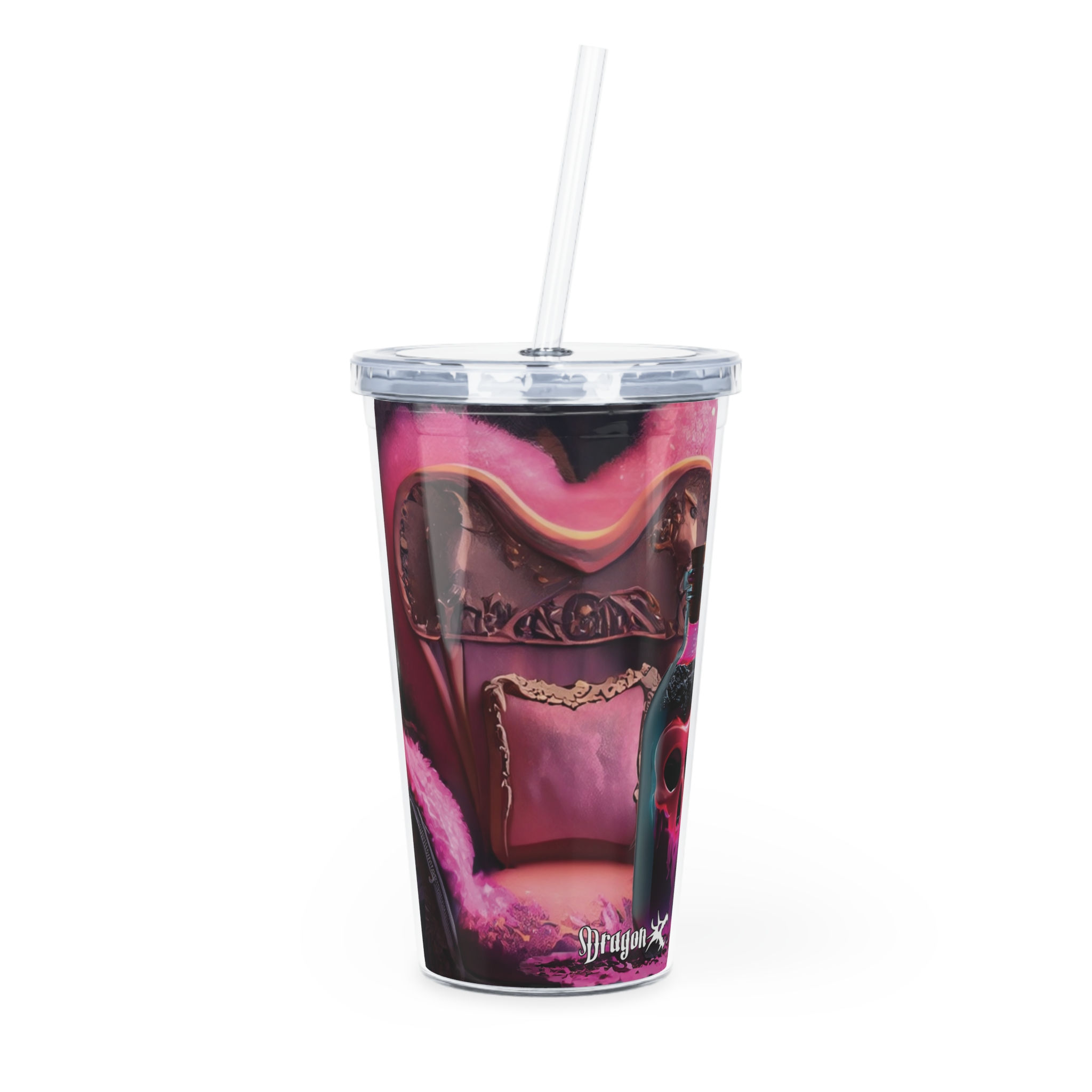 "Love Potion" Plastic Tumbler with Straw