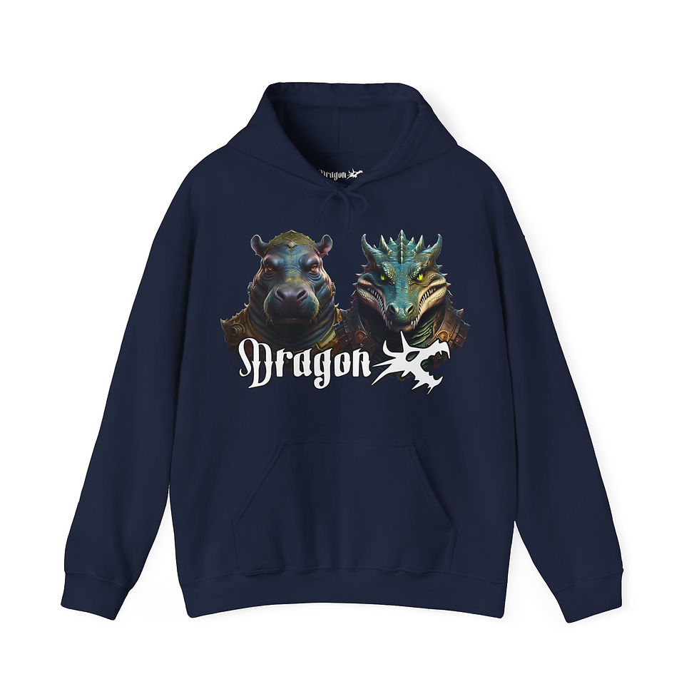 Thumbnail: Spirit Animal Series "Murky Waters" Unisex Heavy Blend™ Hooded Sweatshirt