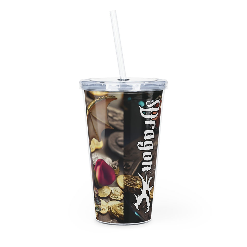 Thumbnail: "Jewel Hatchling" Plastic Tumbler with Straw