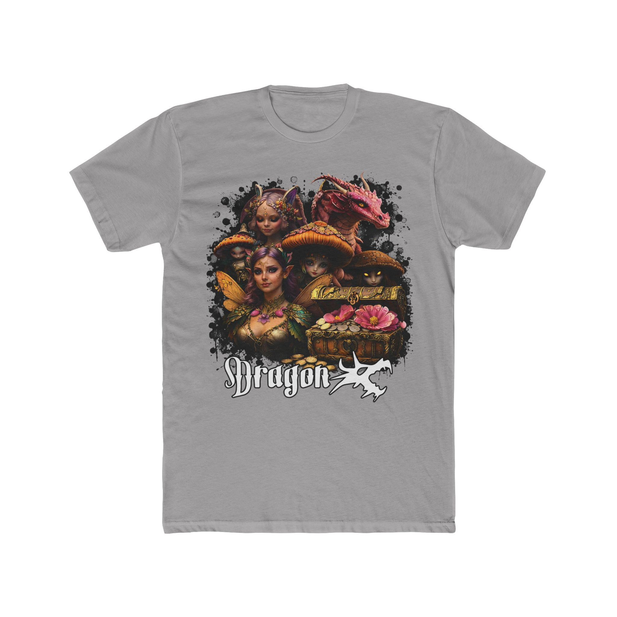 Fairy Tribe Graphic Tee — Magical Garden Dragon & Fairy Warrior Shirt