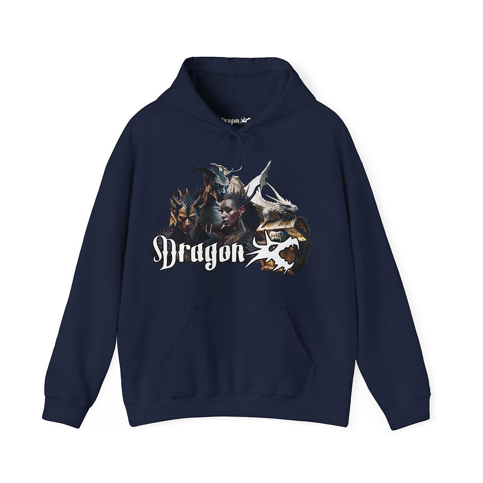 Thumbnail: Dragon Head "Dragon Kin" Unisex Heavy Blend™ Hooded Sweatshirt