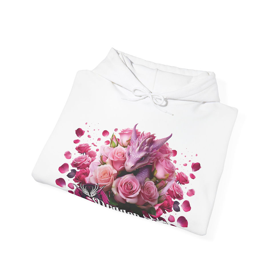 Thumbnail: Romantic Series "Bouquet Hatching" Unisex Heavy Blend™ Hooded Sweatshirt