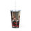 Thumbnail: "Vitality" Plastic Tumbler with Straw
