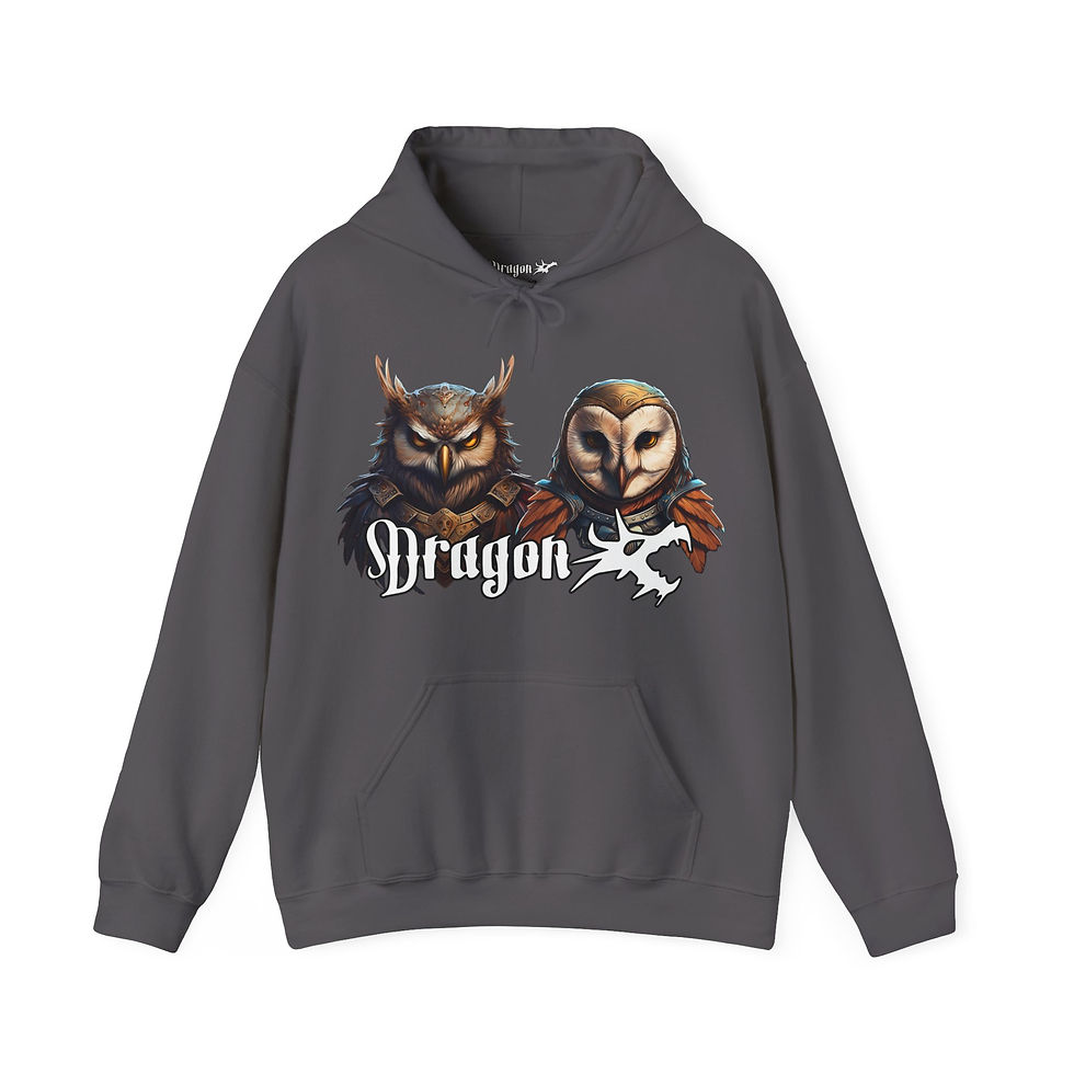 Thumbnail: Spirit Animal Series "Strigidae" Unisex Heavy Blend™ Hooded Sweatshirt