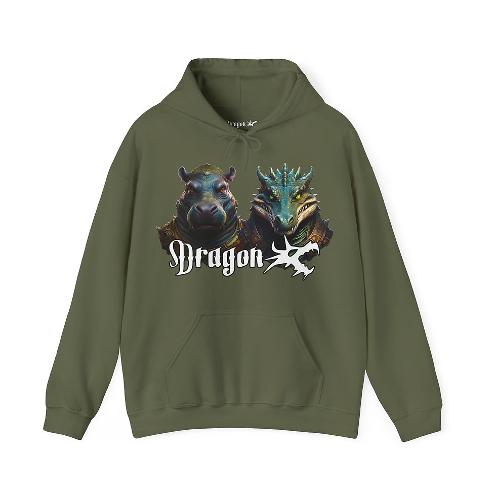 Thumbnail: Spirit Animal Series "Murky Waters" Unisex Heavy Blend™ Hooded Sweatshirt
