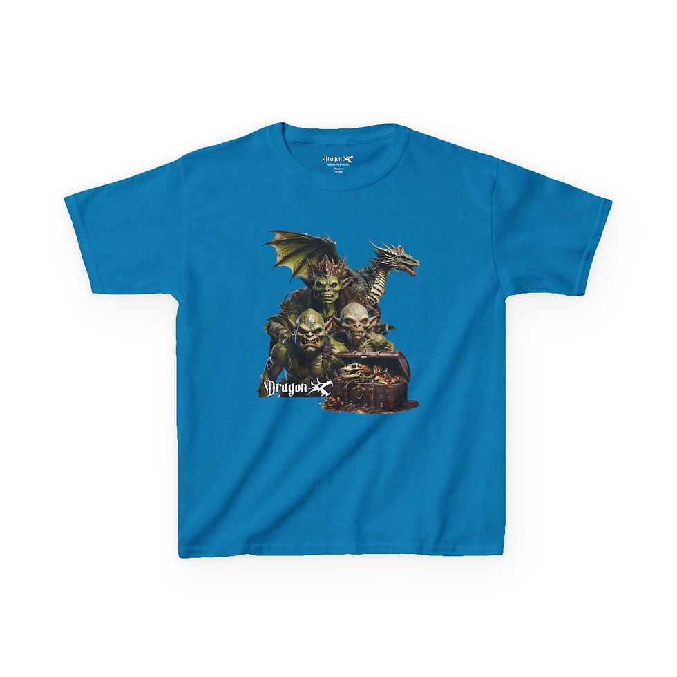 Thumbnail: Kids Dragon Head Graphic Tee - "Goblin Queen"