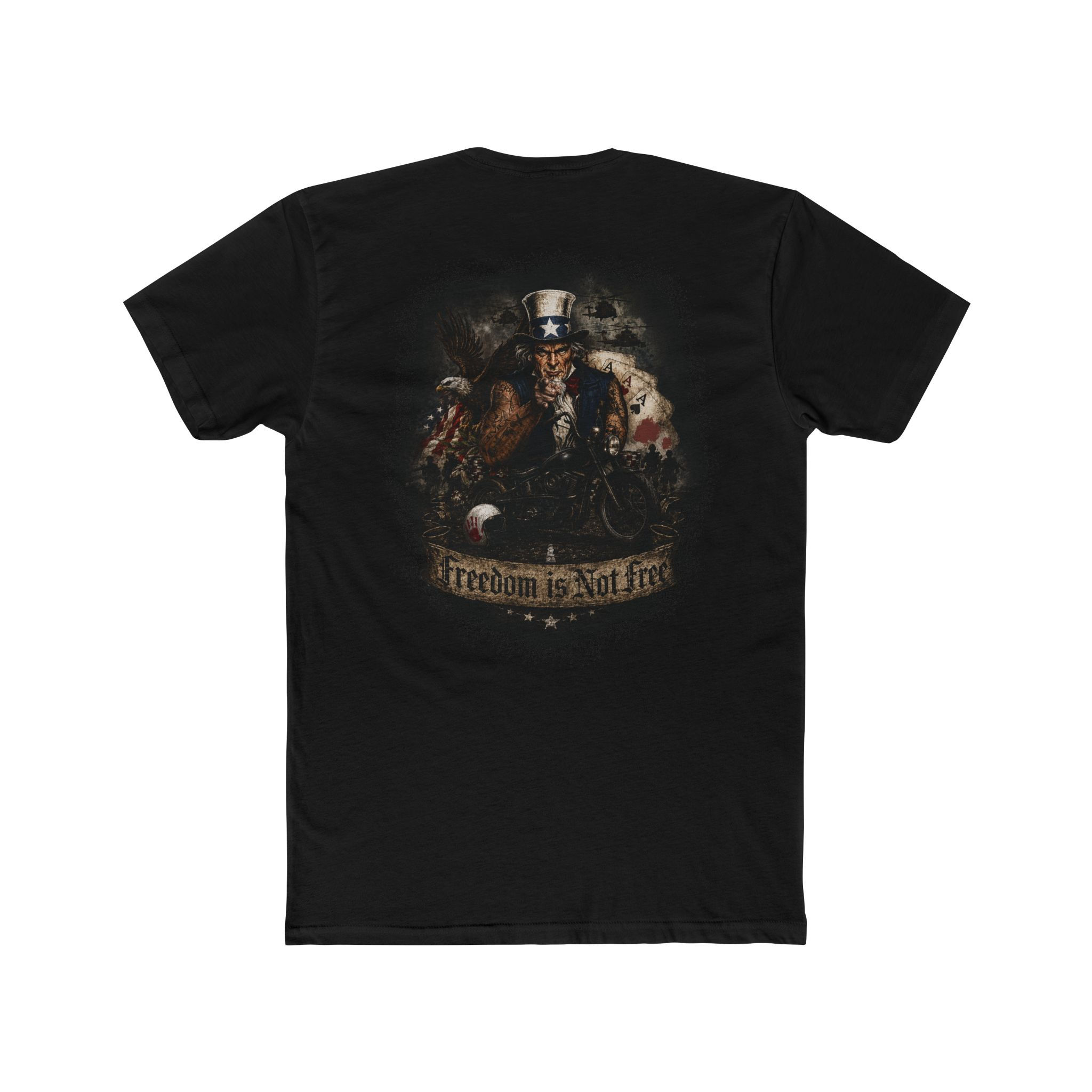 Freedom Is Not Free T-Shirt — Patriotic Uncle Sam Military Tribute Tee