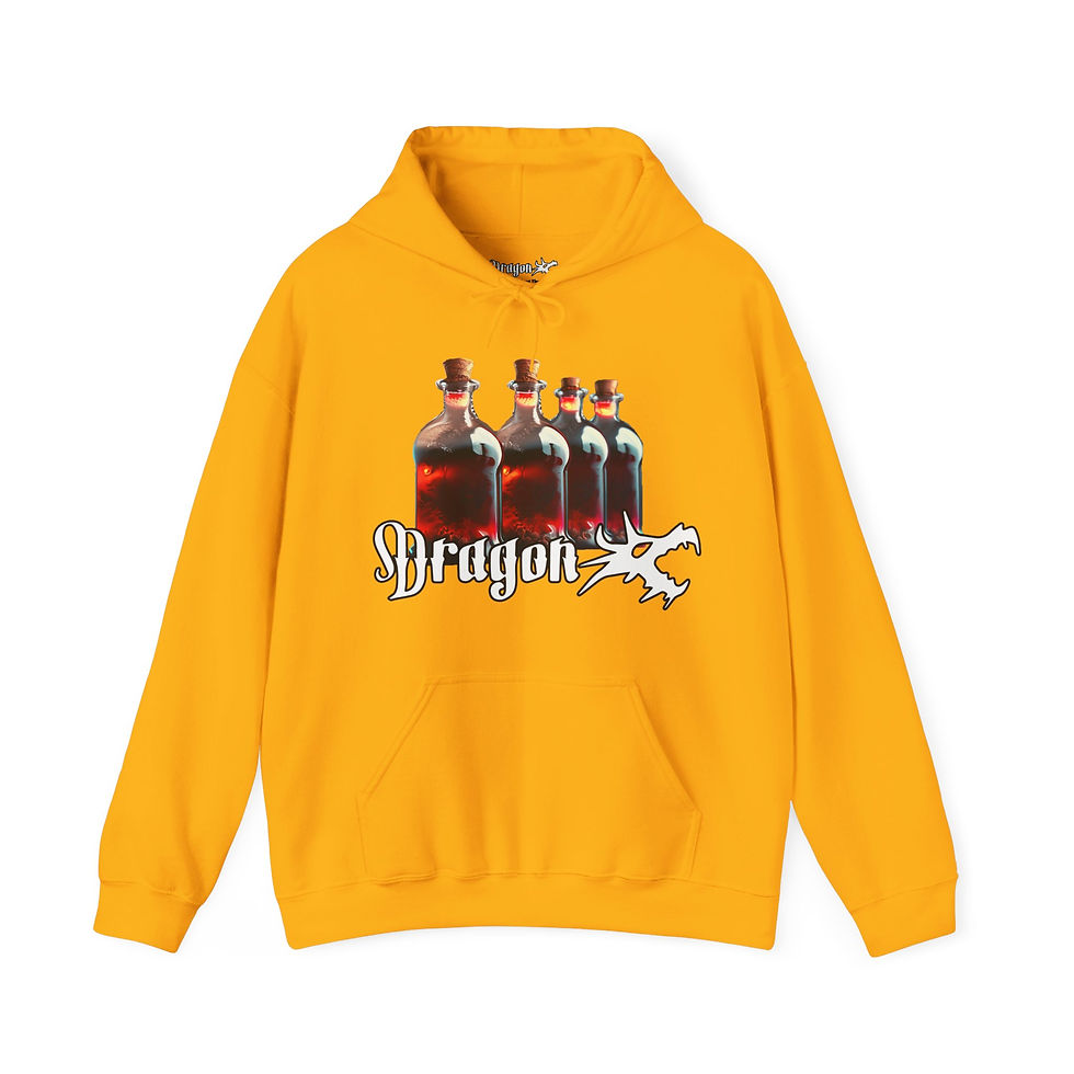 Thumbnail: Dragon Head "Get'em While They're Hot" Unisex Heavy Blend™ Hooded Sweatshirt