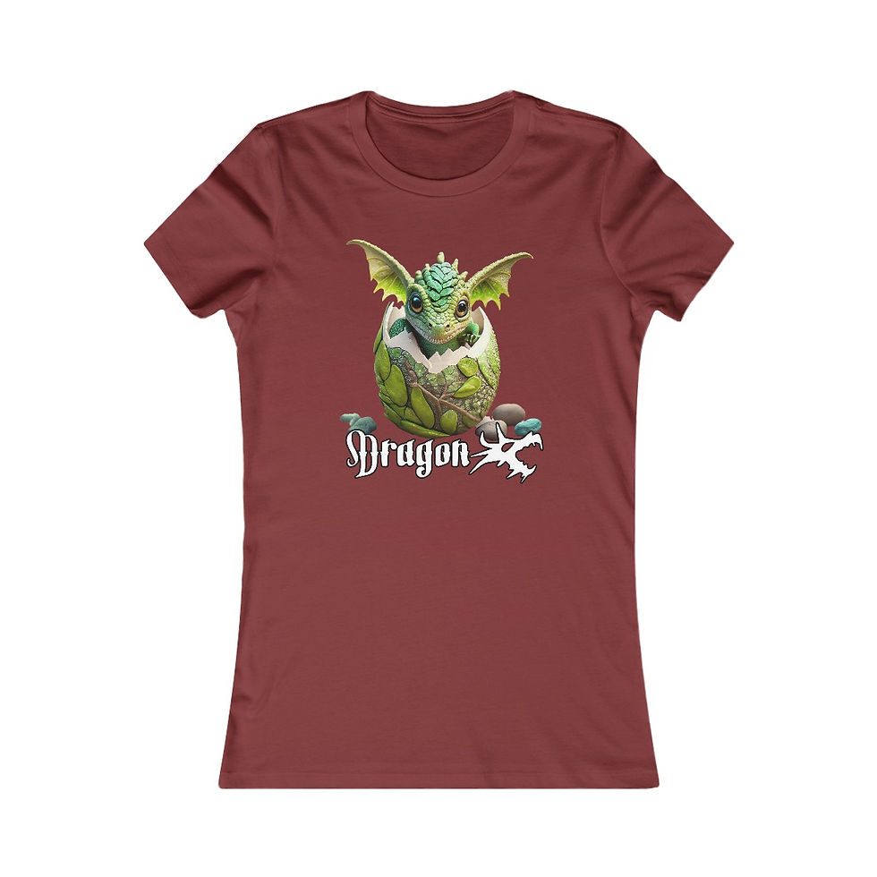 Thumbnail: Dragon Hatchling Series "Forest Hatchling" Women's Favorite Tee