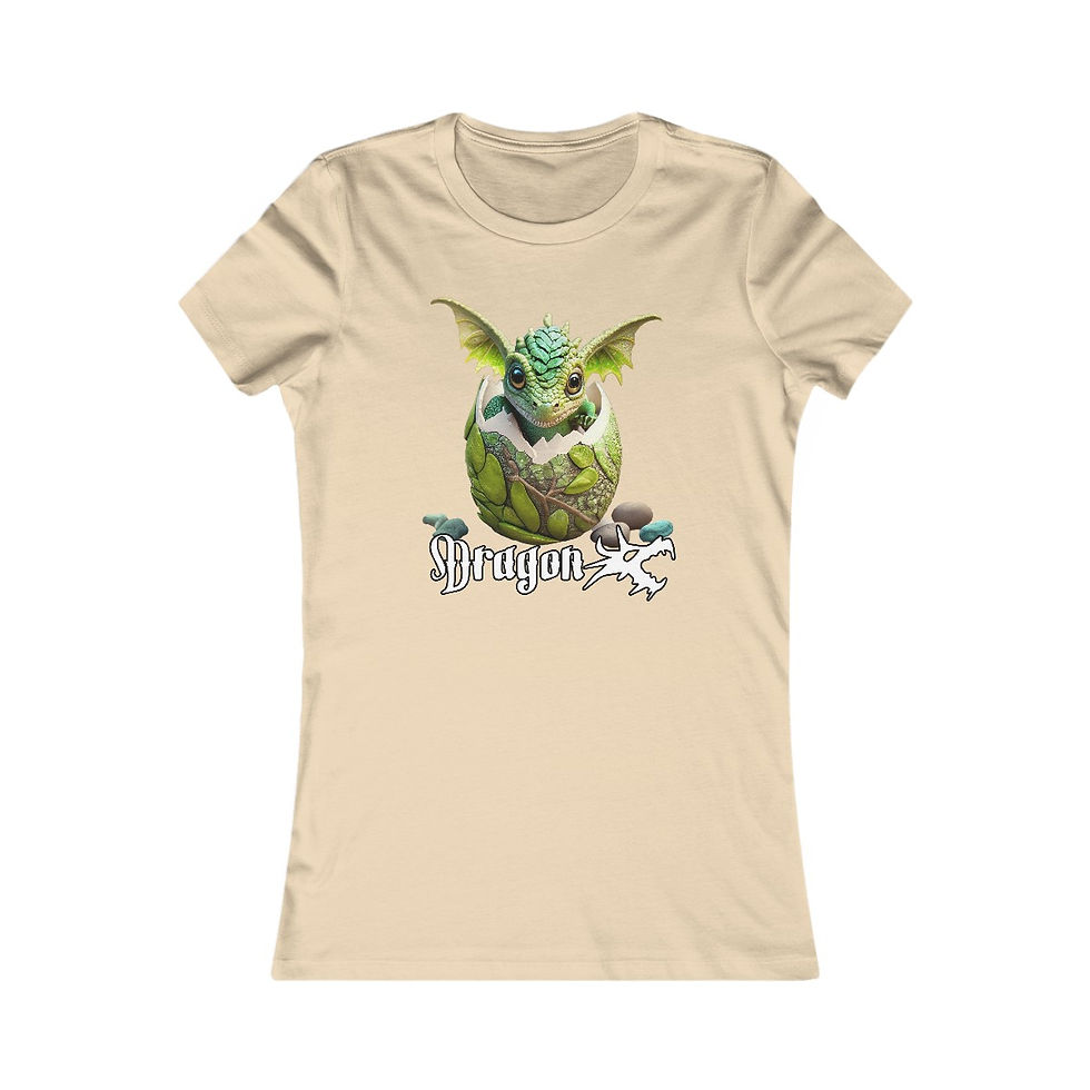 Thumbnail: Dragon Hatchling Series "Forest Hatchling" Women's Favorite Tee