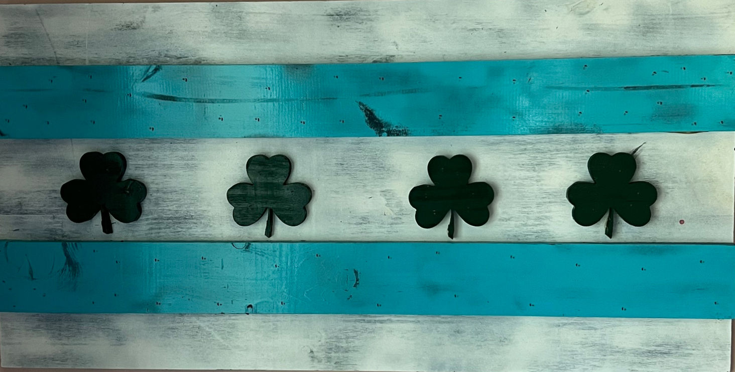 Irish Wood Wall Flags