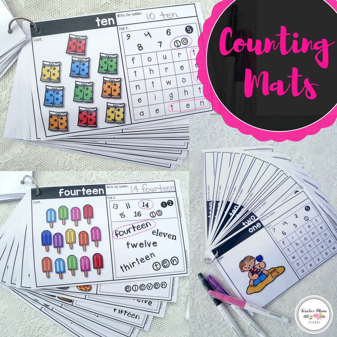 Summer Math Center - Numbers 1 to 20