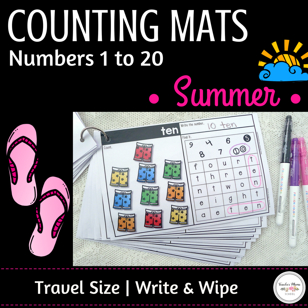 Summer Math Center - Numbers 1 to 20