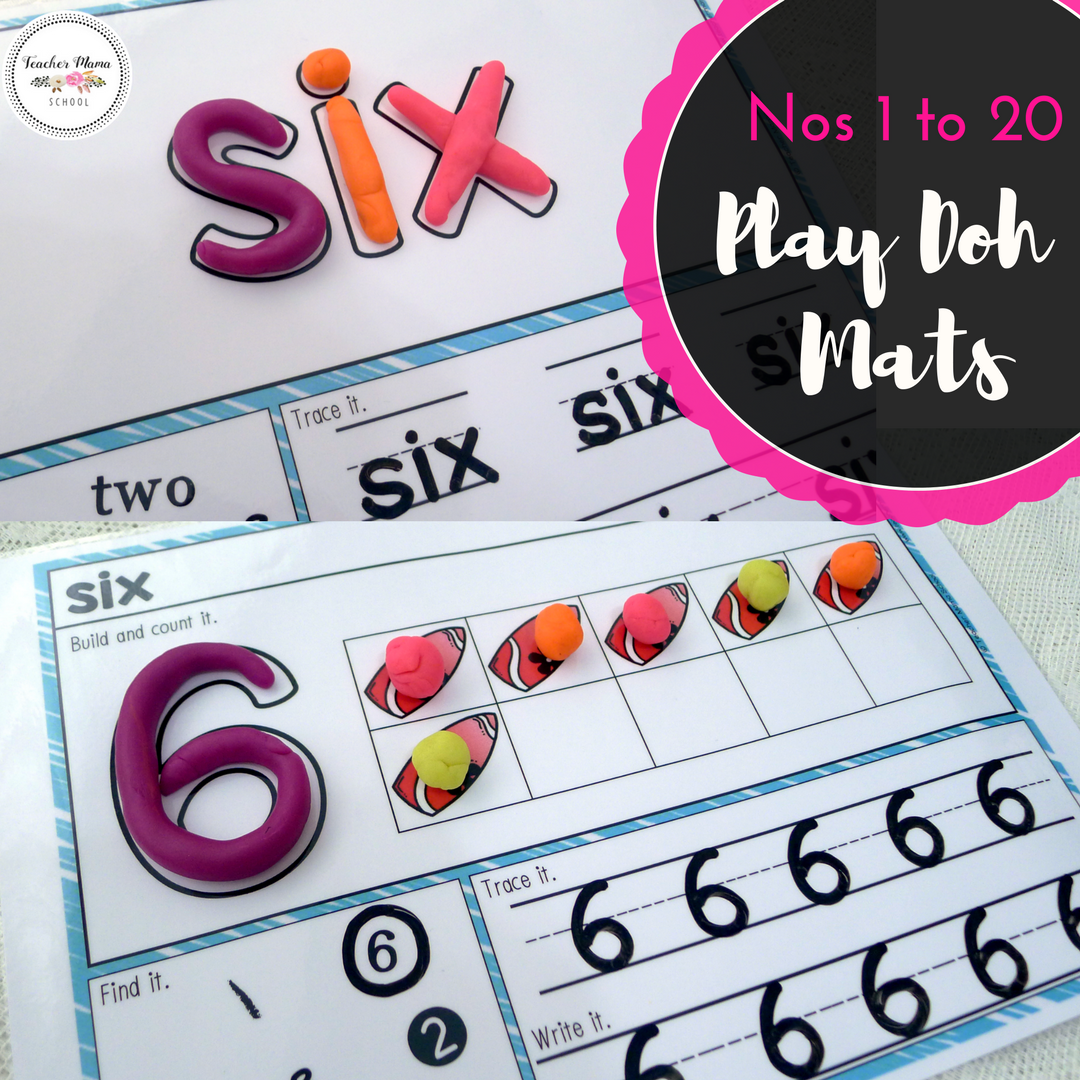 Summer Math Center : Playdough Mats