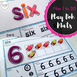 Summer Math Center : Playdough Mats
