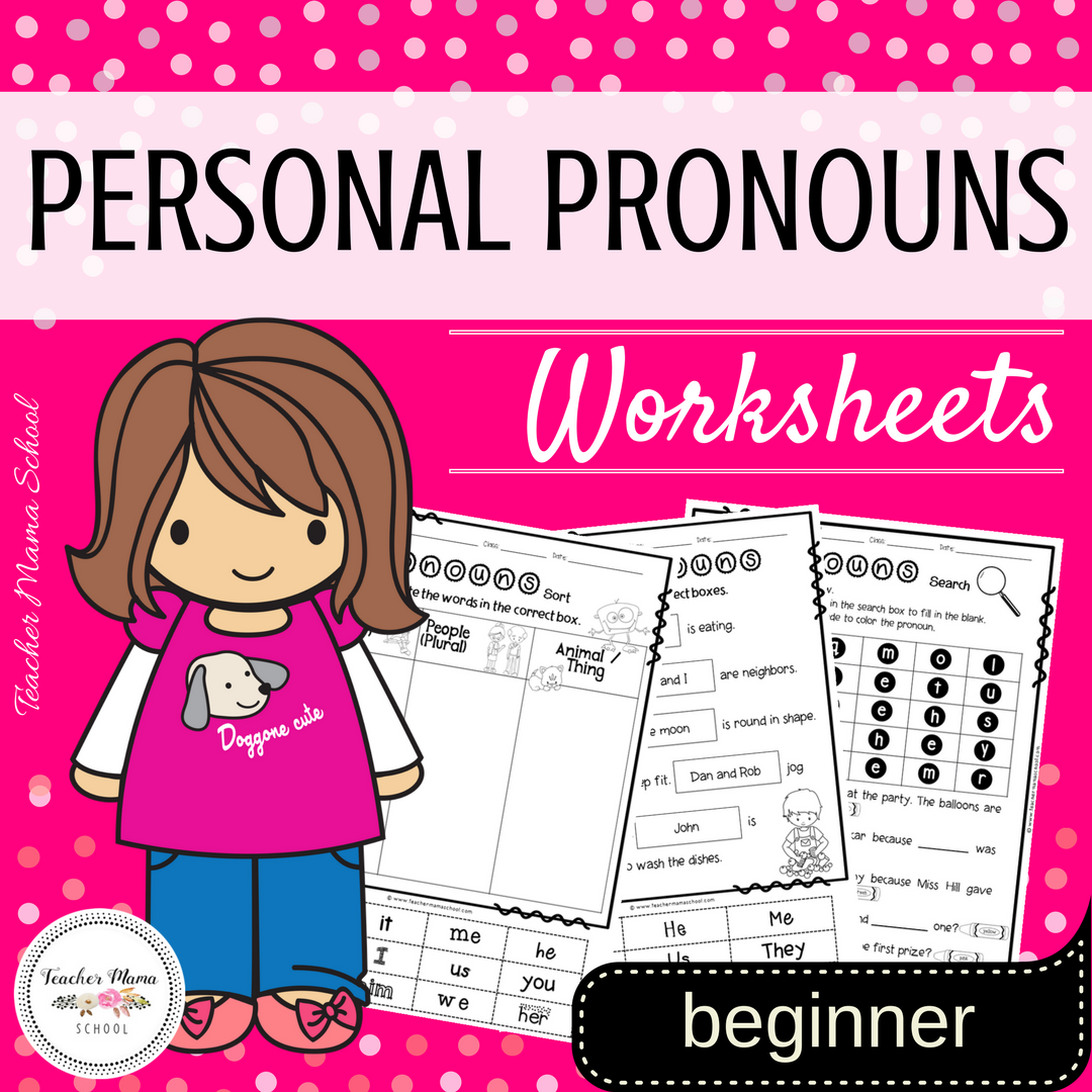 Personal Pronouns Worksheets
