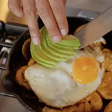 Chilaquiles con plátano
