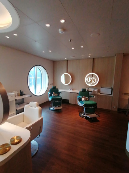 Hairdressers onboard Queen Anne