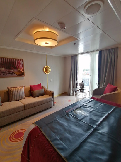 Lounge area onboard Queen Anne
