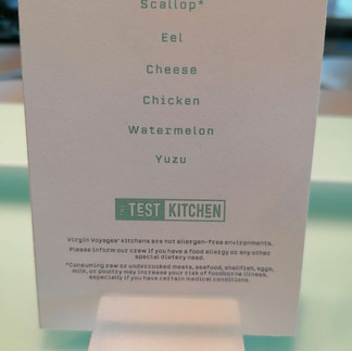 Test Kitchen Menu C - Virgin Voyages Resilient Lady